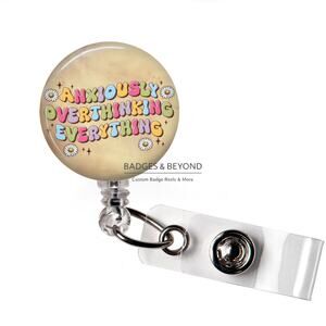 😅🧠 Anxiously Overthinking Everything Badge Reel | Funny Mental Health ID